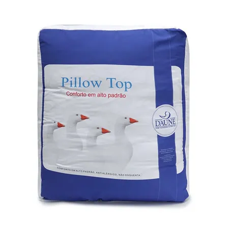 DAUNE Pillow Top Colchão 85% Penas e 15% Plumas Ganso